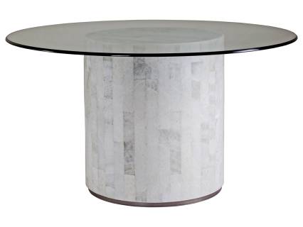 Greta Round Dining Table With Glass Top