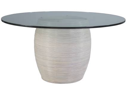 Ardence 60 Inch Glass Top Dining Table
