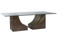 Contango Rectangular Glass Top Dining Table - 1