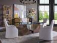 Contango Rectangular Glass Top Dining Table - 2
