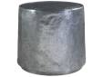 Contango White Round Drum End Table - 1