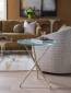 Marcus Champagne Round End Table - 2