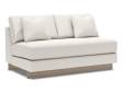 Grace Armless Love Seat - One Cushion - 1