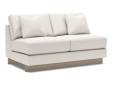 Grace Armless Love Seat - Two Cushions - 1