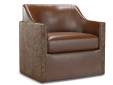Kate Leather Swivel Chair - 1